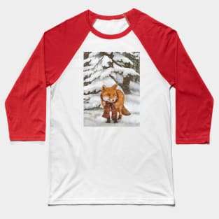 Winter Fox Baseball T-Shirt